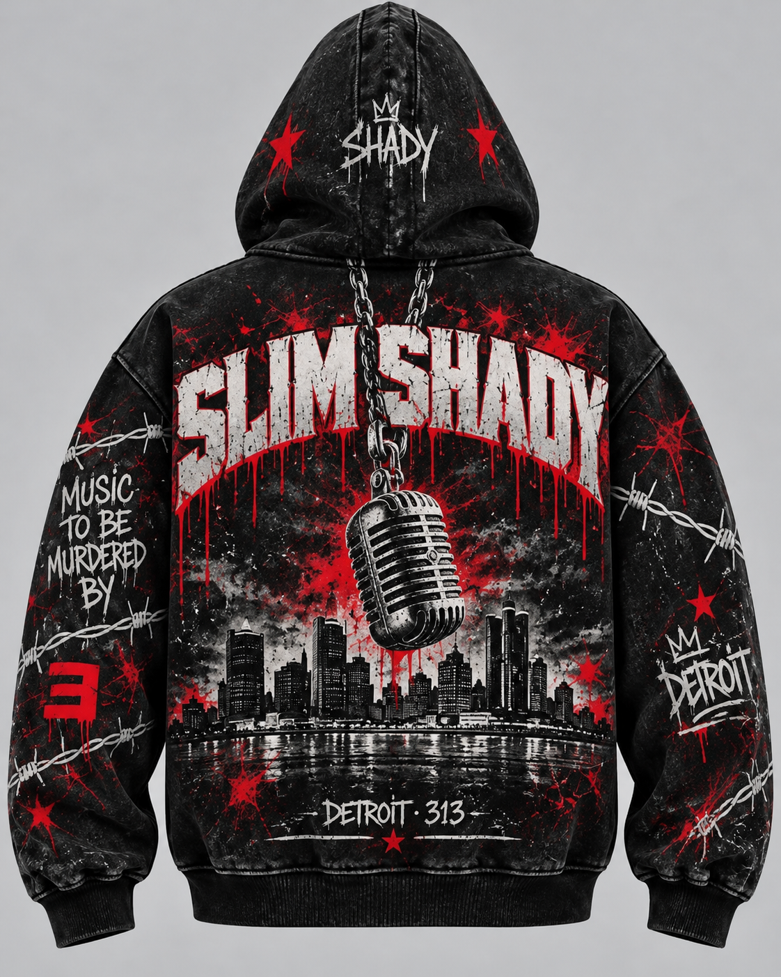 The Shady Hoodie back print